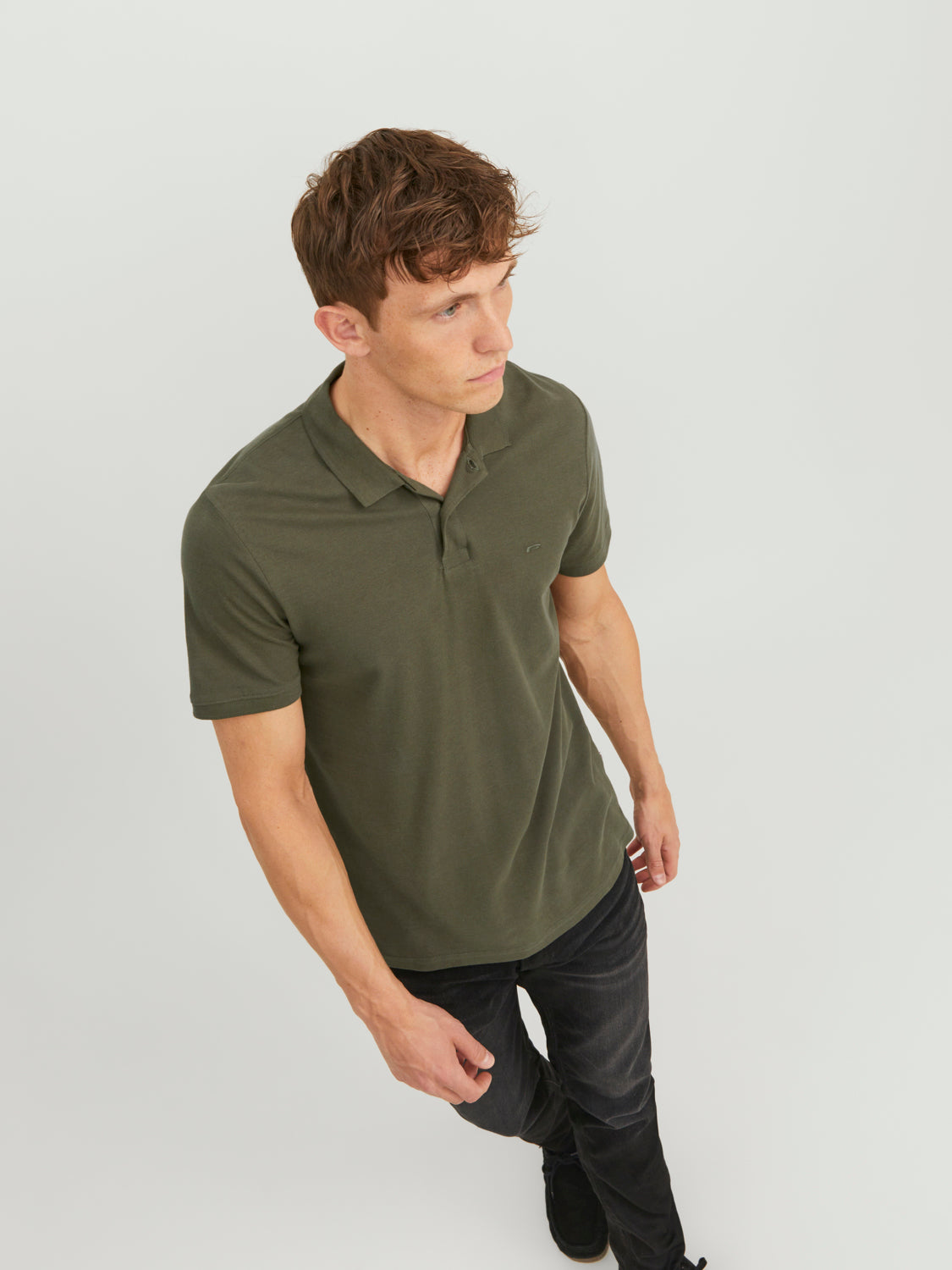 JJEBASIC Polo Shirt - Olive Night