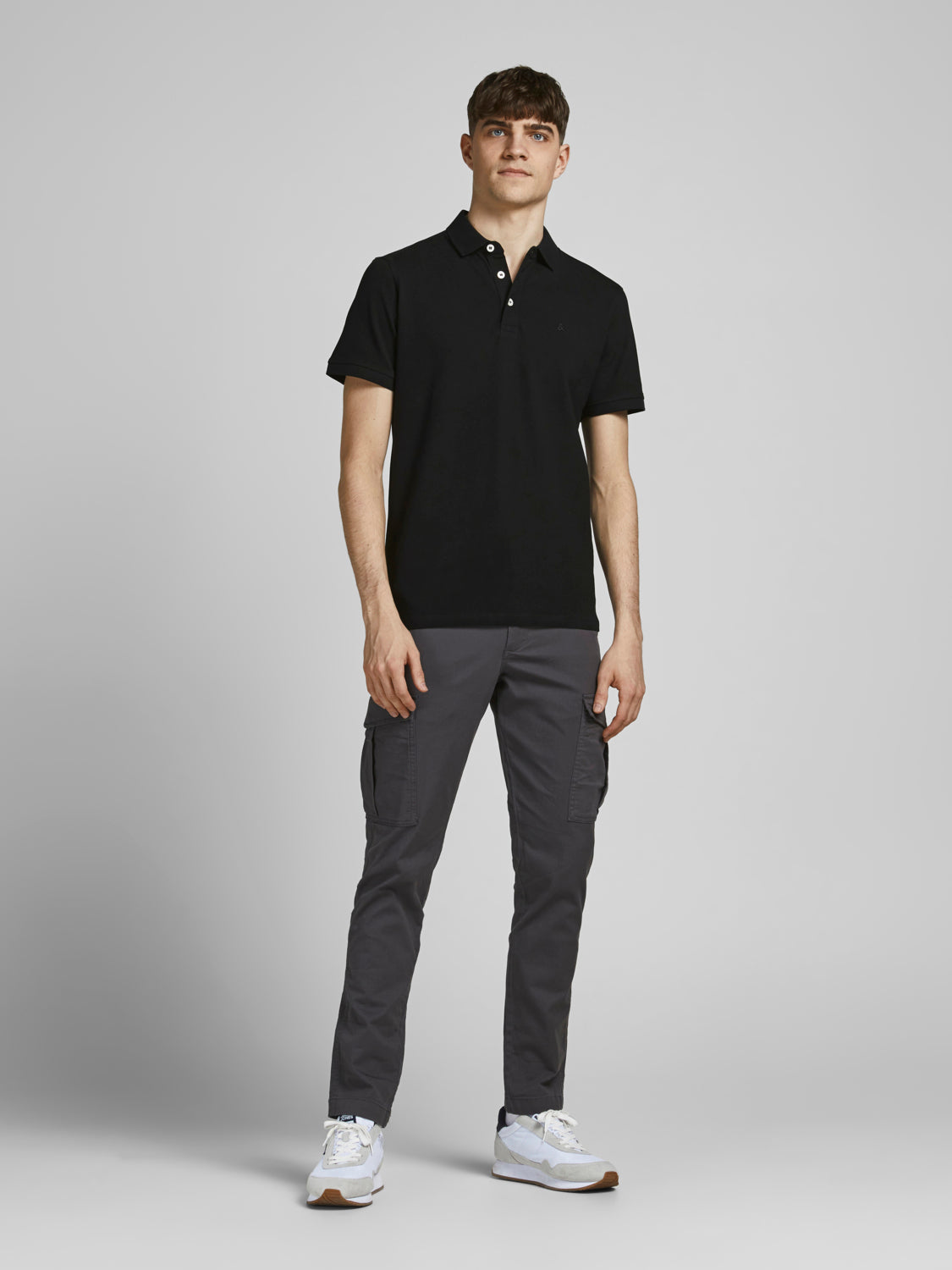 JJEPAULOS Polo Shirt - Black
