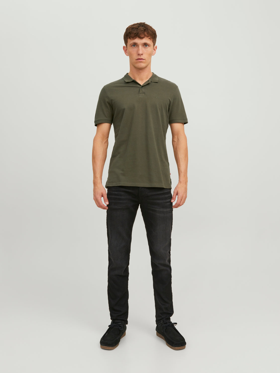 JJEBASIC Polo Shirt - Olive Night