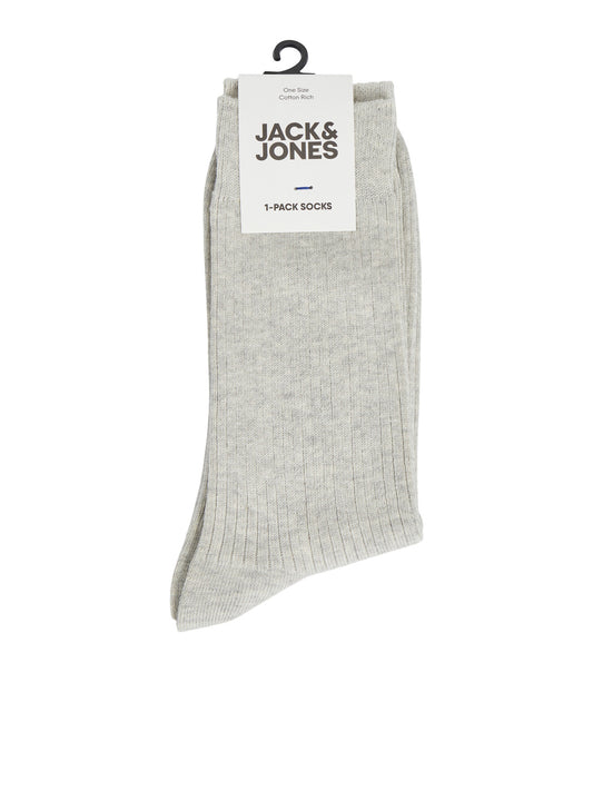 JAC Socks - Light Grey Melange