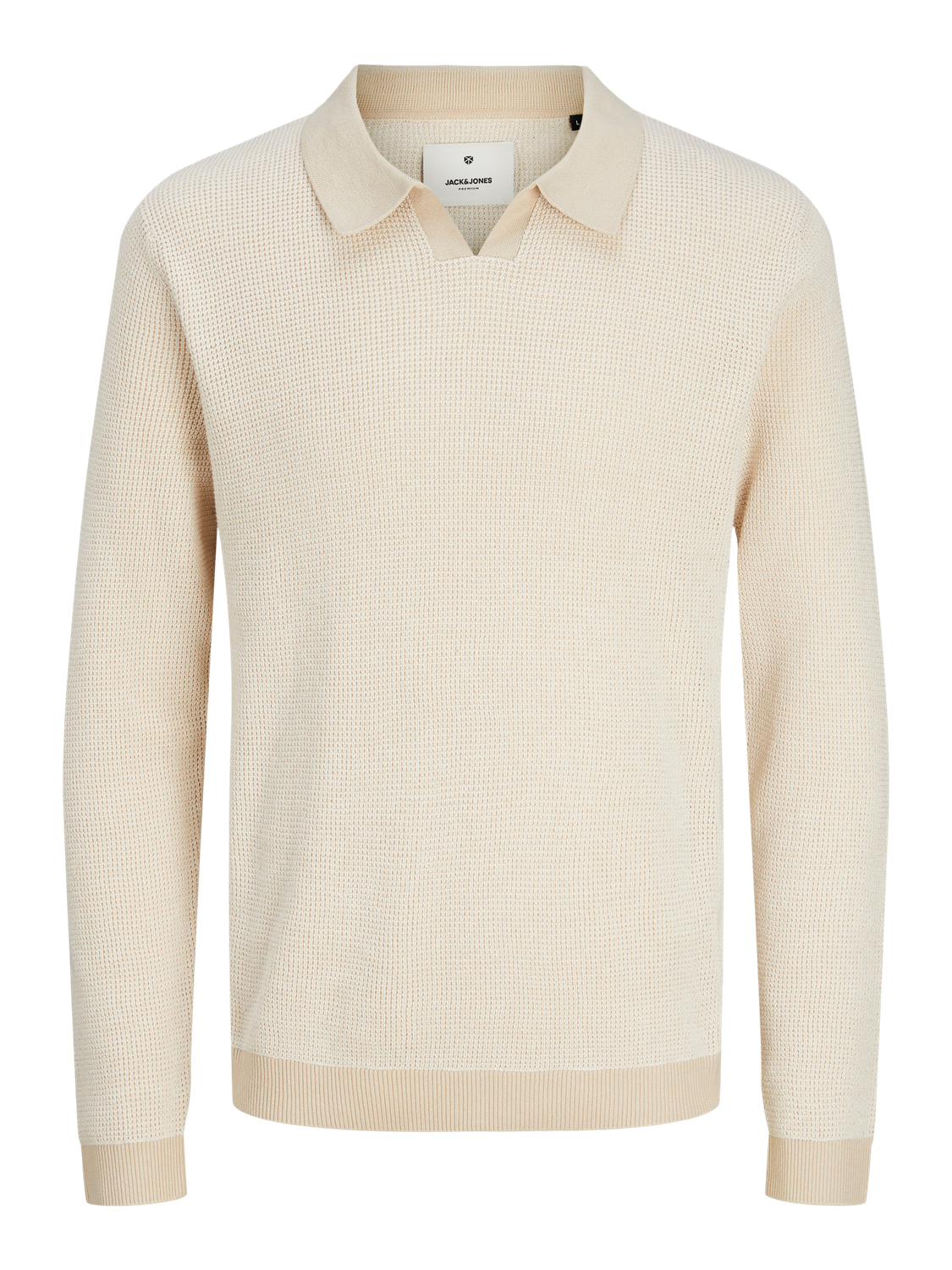 JPRBLABANI Knit Polo-Shirt - Summer Sand