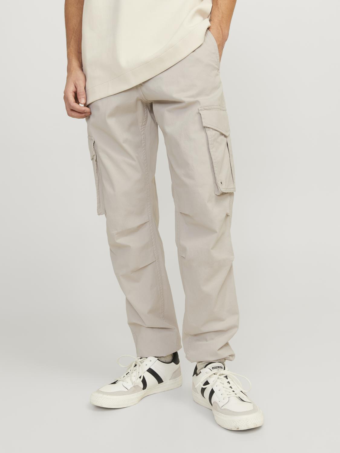 JPSTKANE Cargo Trousers - Silver Cloud