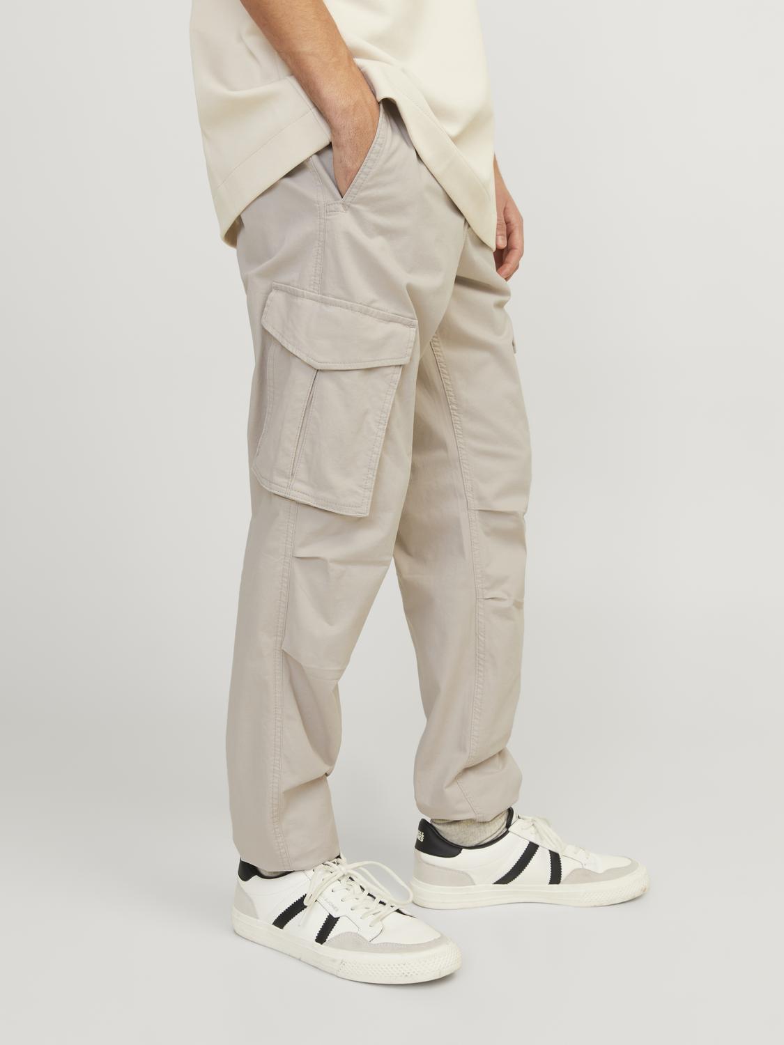 JPSTKANE Cargo Trousers - Silver Cloud