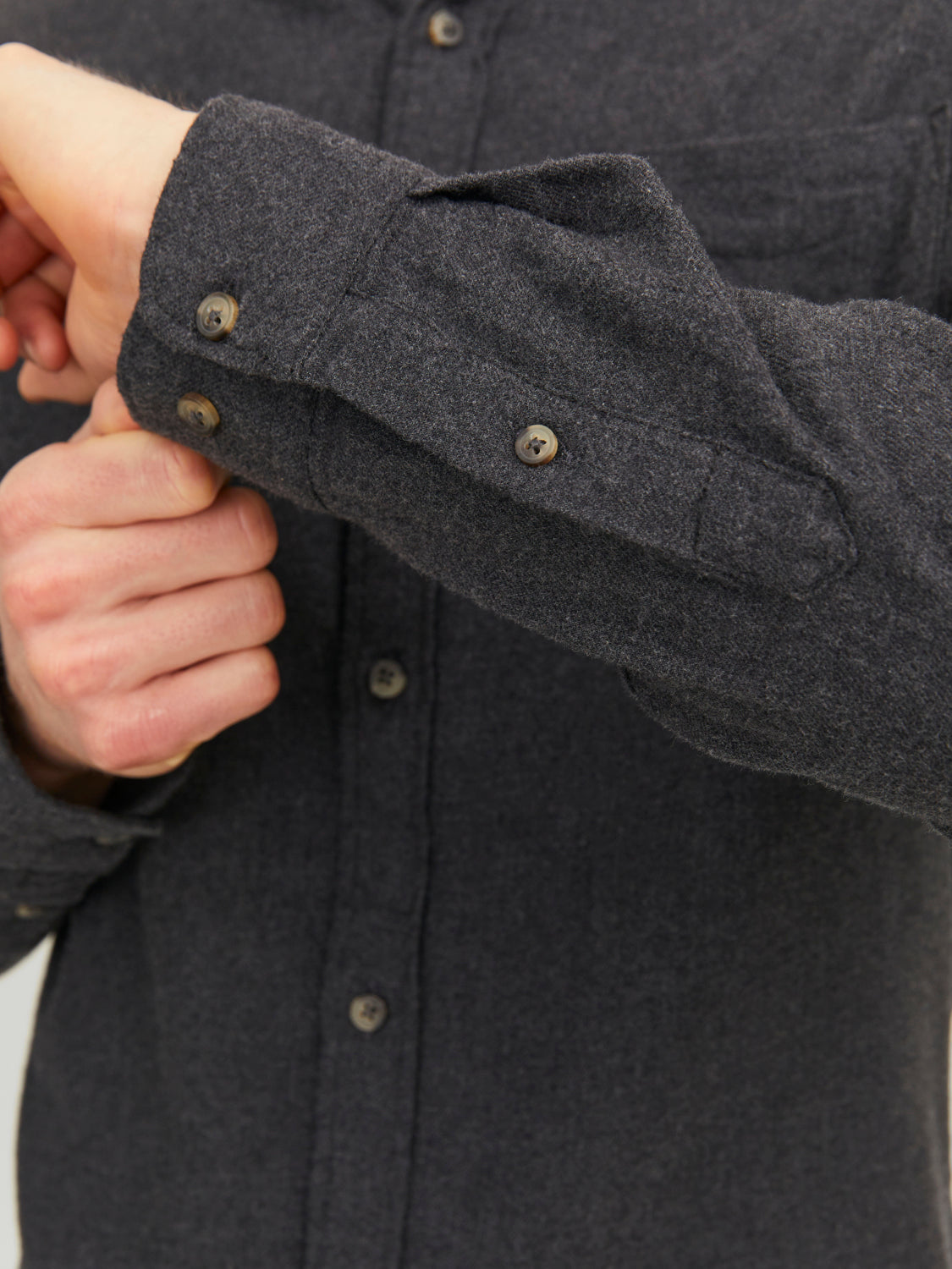 JJECLASSIC Shirts - Dark Grey Melange