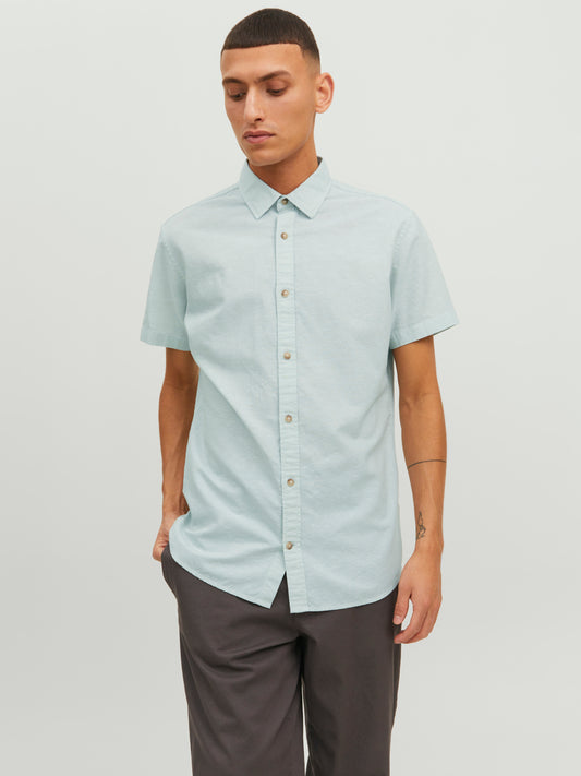 JJESUMMER SHIRT S/S S23 SN - Granite Green
