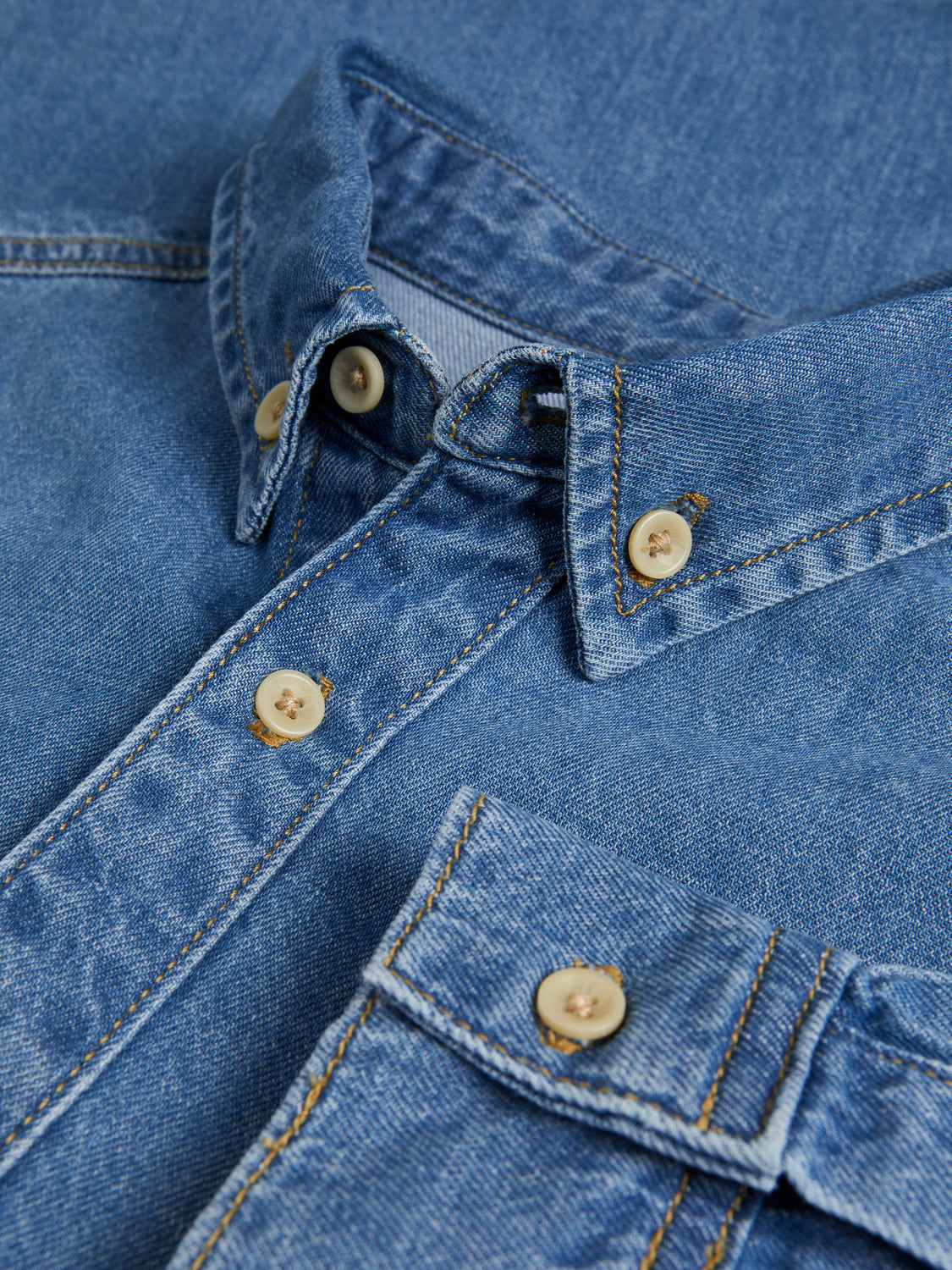 JJIFELIX Shirts - Blue Denim