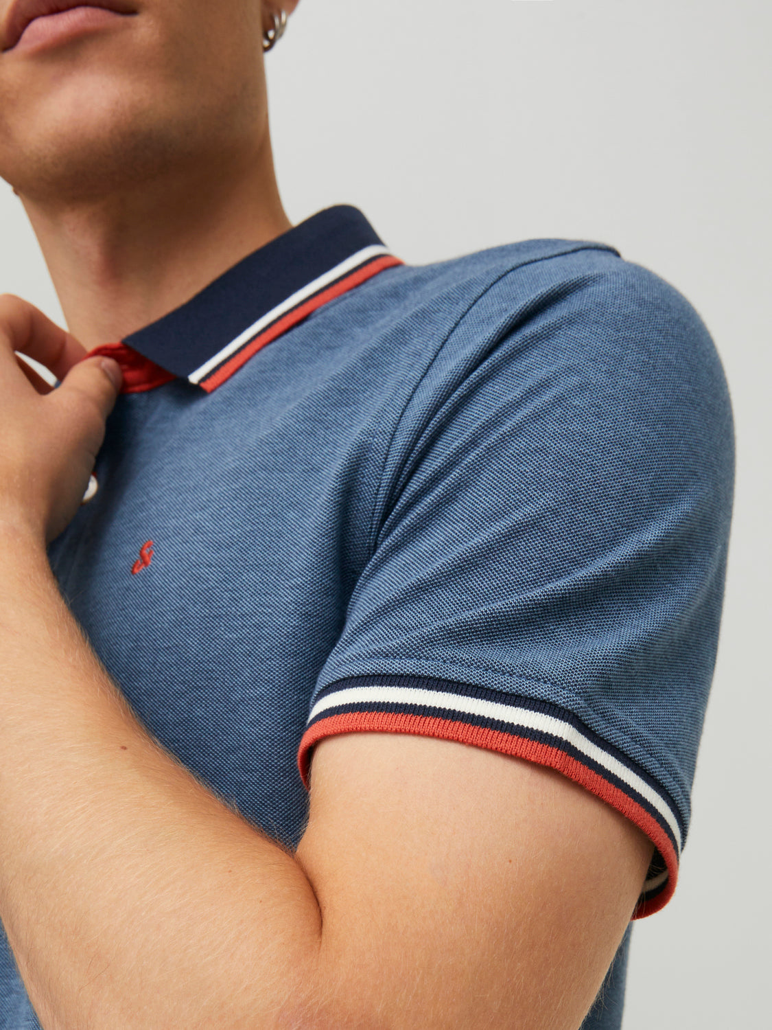 JJEPAULOS Polo Shirt - Denim Blue