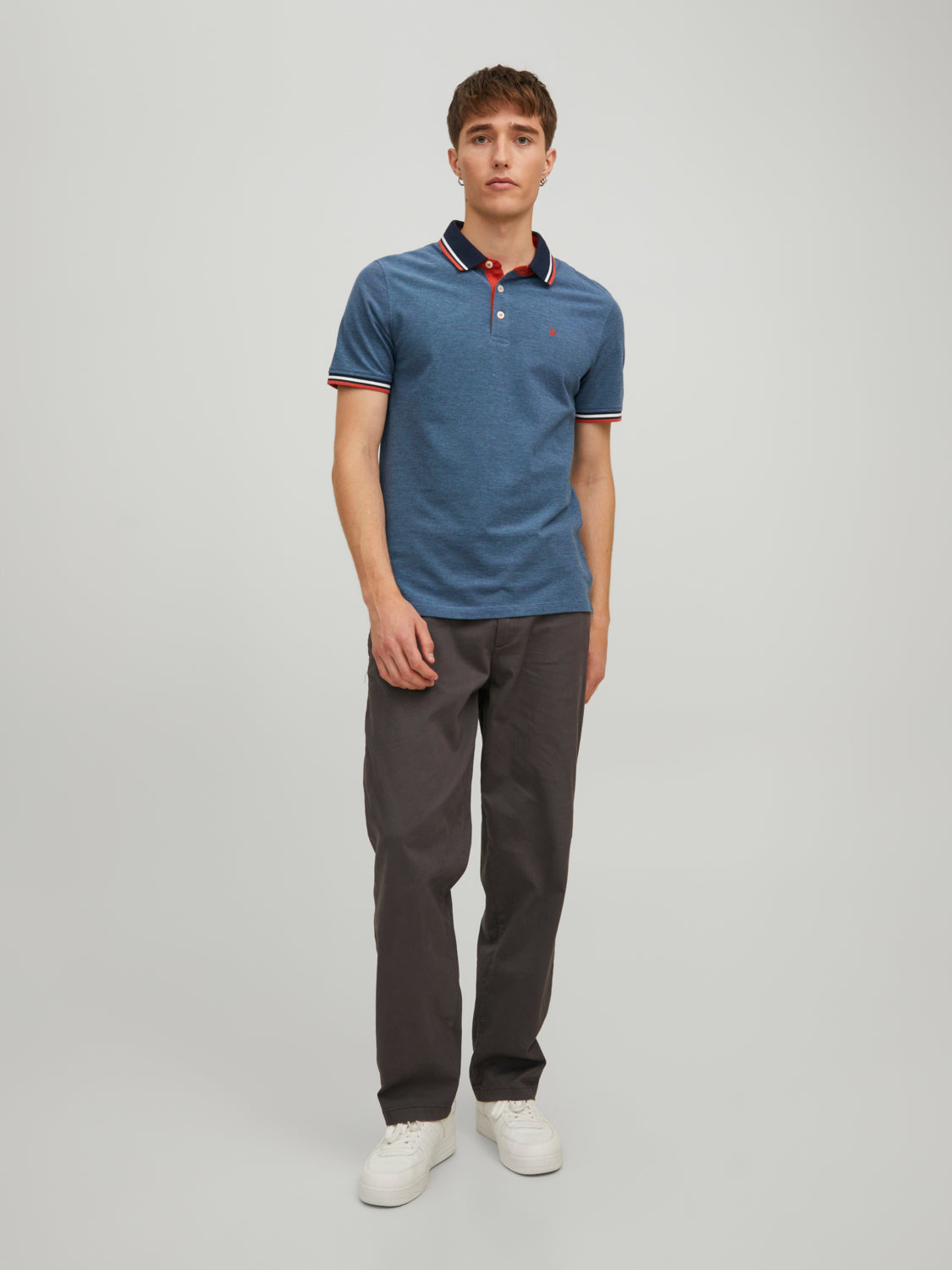 JJEPAULOS Polo Shirt - Denim Blue