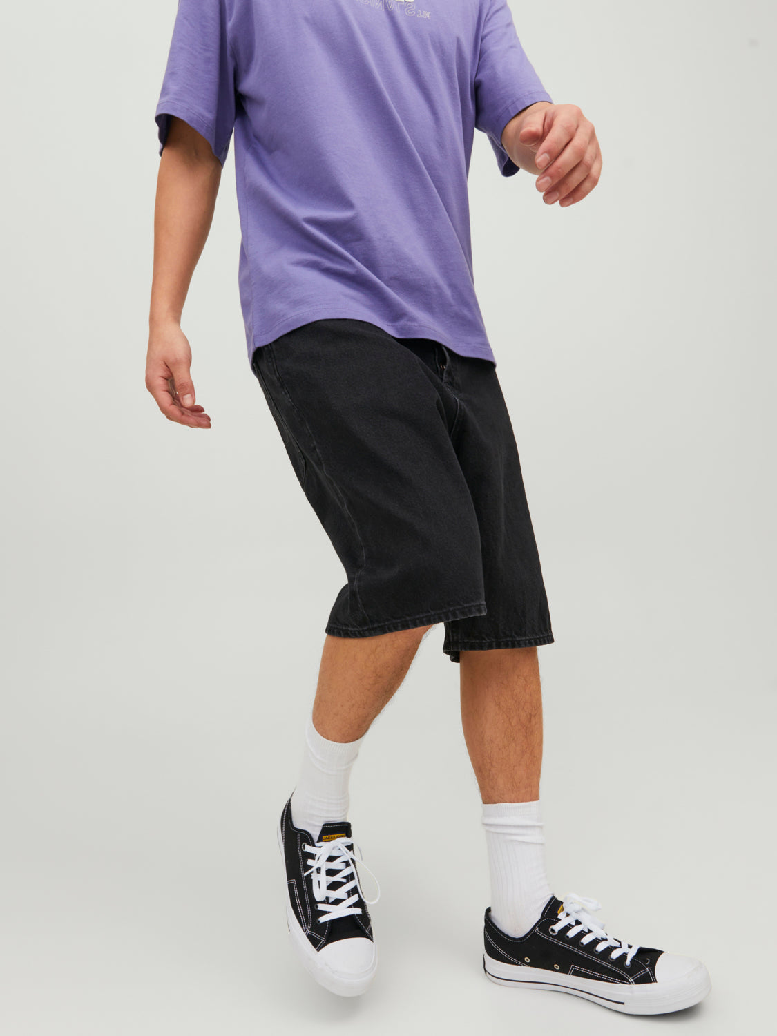 JJIALEX Shorts - Black Denim